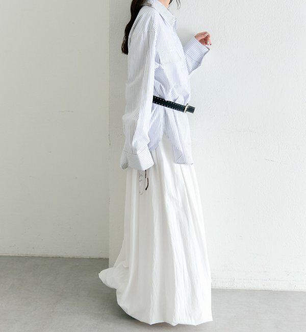  「ストライプBIGシャツ」|シャツ・ブラウス|