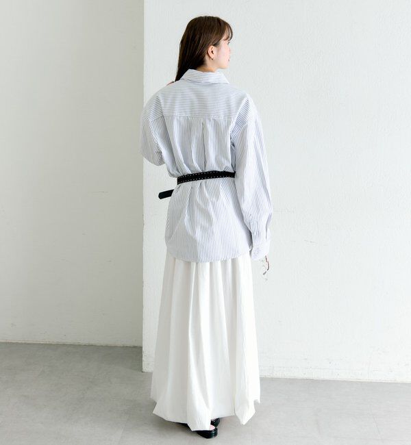  「ストライプBIGシャツ」|シャツ・ブラウス|