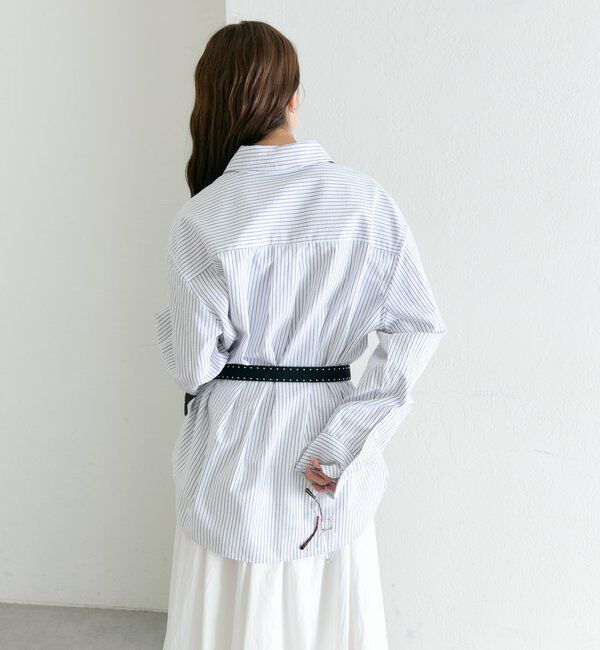  「ストライプBIGシャツ」|シャツ・ブラウス|