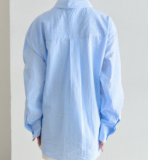  「ストライプBIGシャツ」|シャツ・ブラウス|