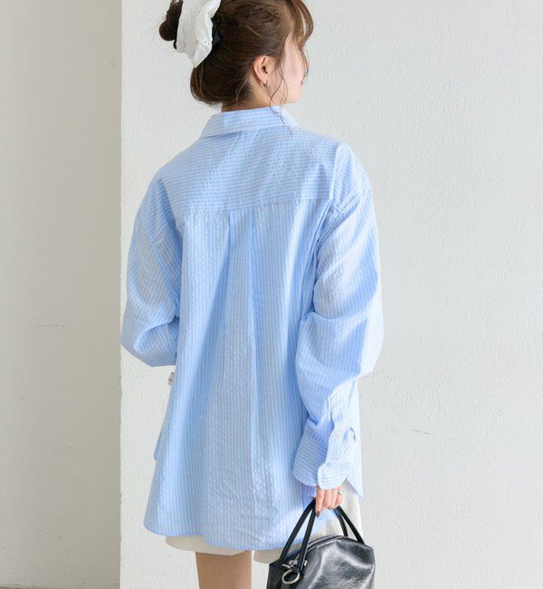  「ストライプBIGシャツ」|シャツ・ブラウス|