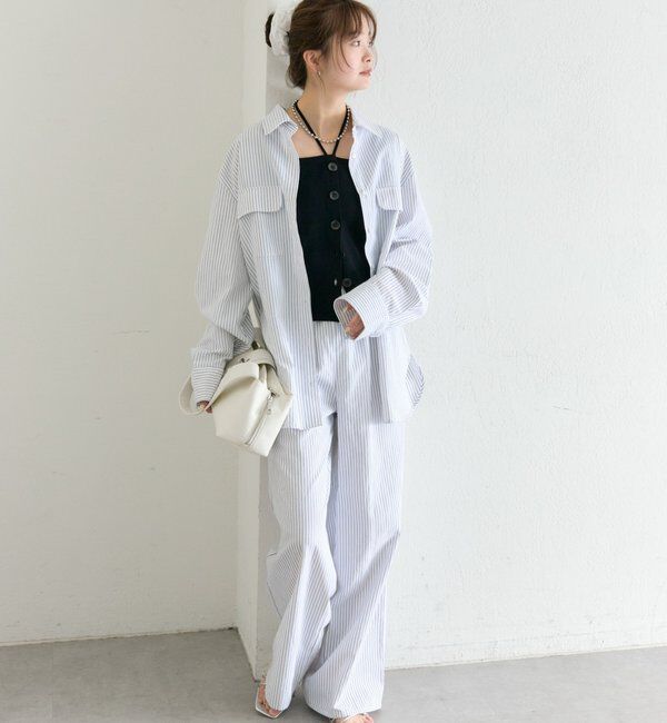  「ストライプイージーパンツ」|チノ|