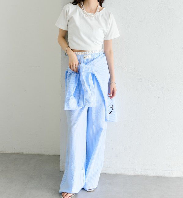  「ストライプイージーパンツ」|チノ|