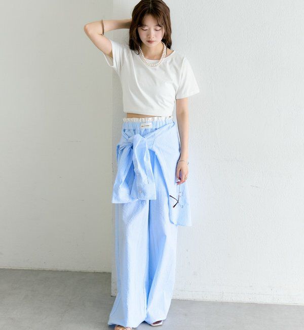  「ストライプイージーパンツ」|チノ|