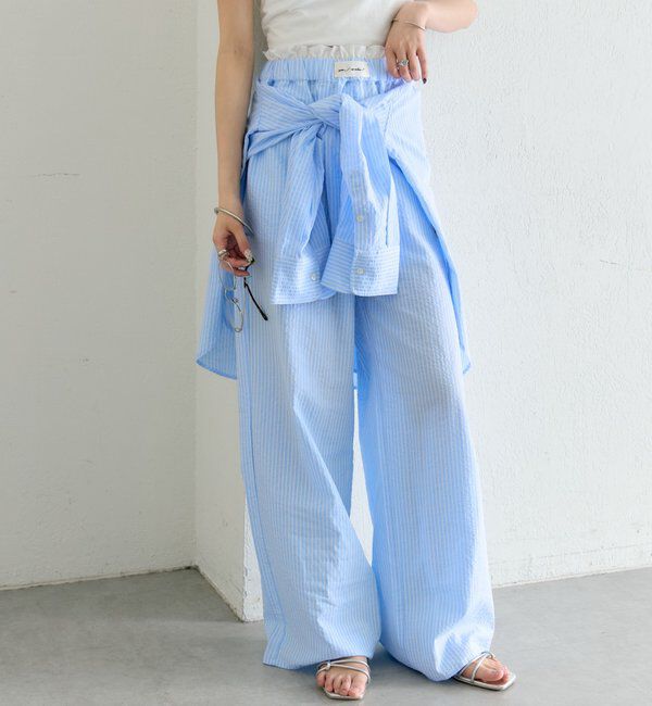  「ストライプイージーパンツ」|チノ|