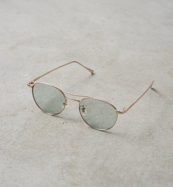  「【GALENA/ガレナ】ダブルブリッジボストンサングラス」|サングラス|ブルー