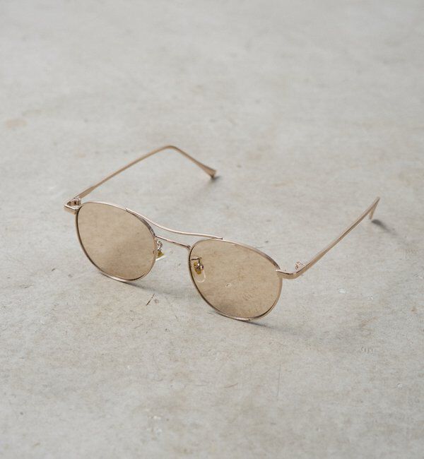  「【GALENA/ガレナ】ダブルブリッジボストンサングラス」|サングラス|ブラウン