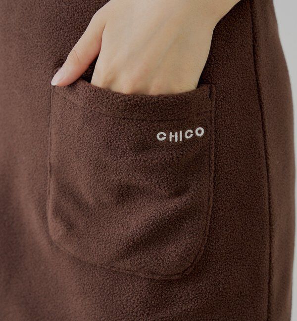  「【セットアップ対応】フリース台形ミニスカート」|スカート|