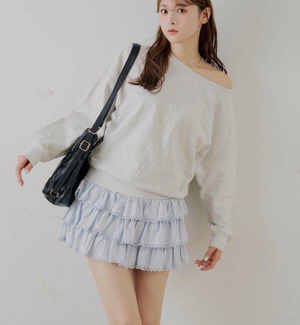  「ティアードフリルミニスカート」|スカート|