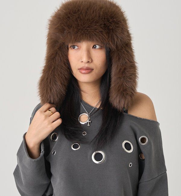  「フライトファーCAP」|ハット|