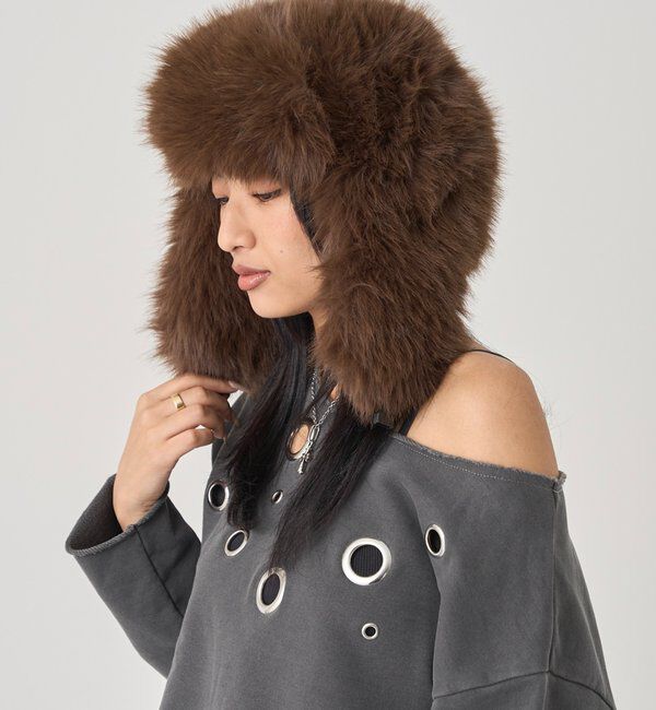  「フライトファーCAP」|ハット|