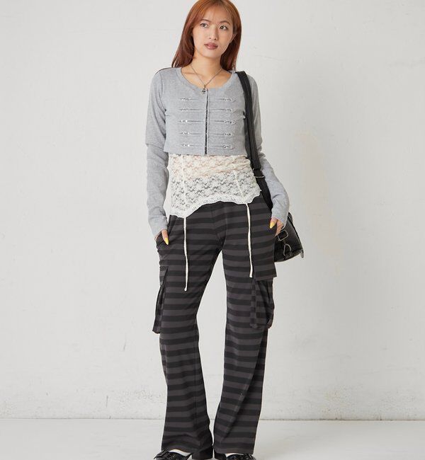  「【WEB限定サイズあり】ナポレオンショートトップス」|Tシャツ・カットソー|