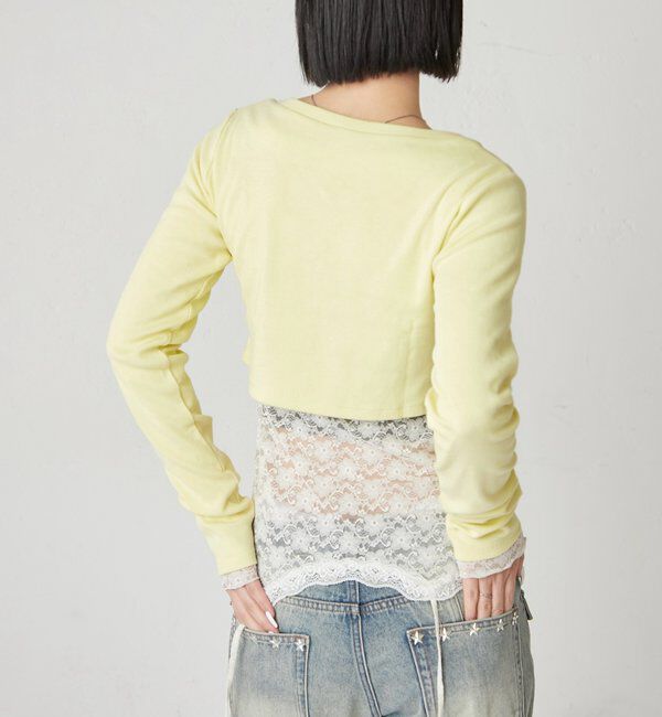  「【WEB限定サイズあり】ナポレオンショートトップス」|Tシャツ・カットソー|