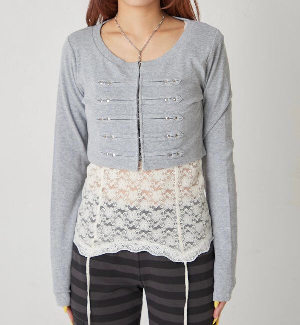  「【WEB限定サイズあり】ナポレオンショートトップス」|Tシャツ・カットソー|