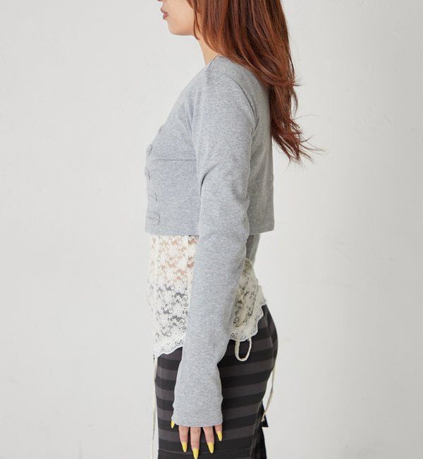  「【WEB限定サイズあり】ナポレオンショートトップス」|Tシャツ・カットソー|