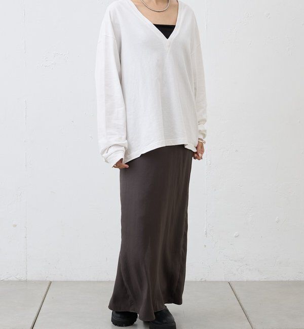  「【ONIT】ディープVネックカットソー」|Tシャツ・カットソー|