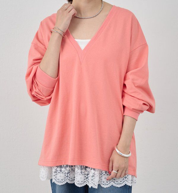  「【ONIT】ディープVネックカットソー」|Tシャツ・カットソー|