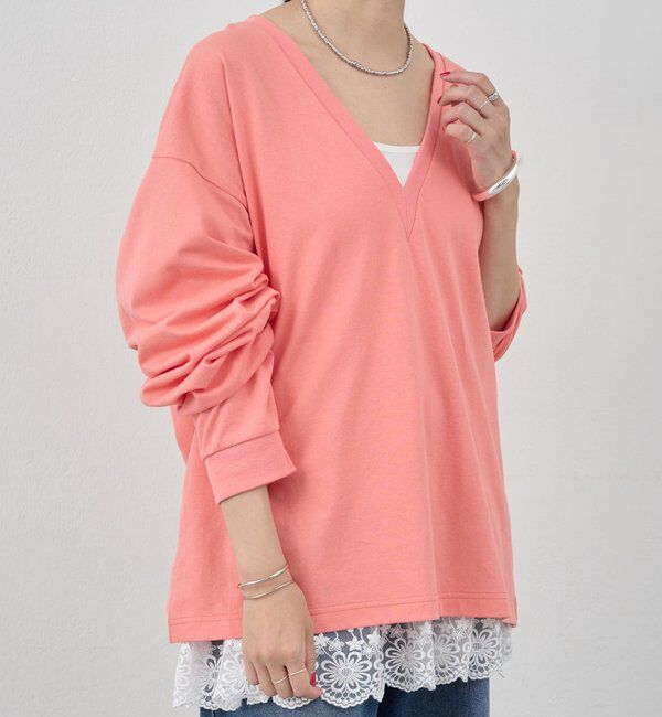  「【ONIT】ディープVネックカットソー」|Tシャツ・カットソー|