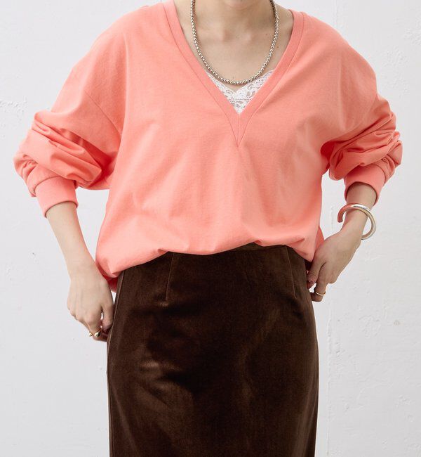  「【ONIT】ディープVネックカットソー」|Tシャツ・カットソー|