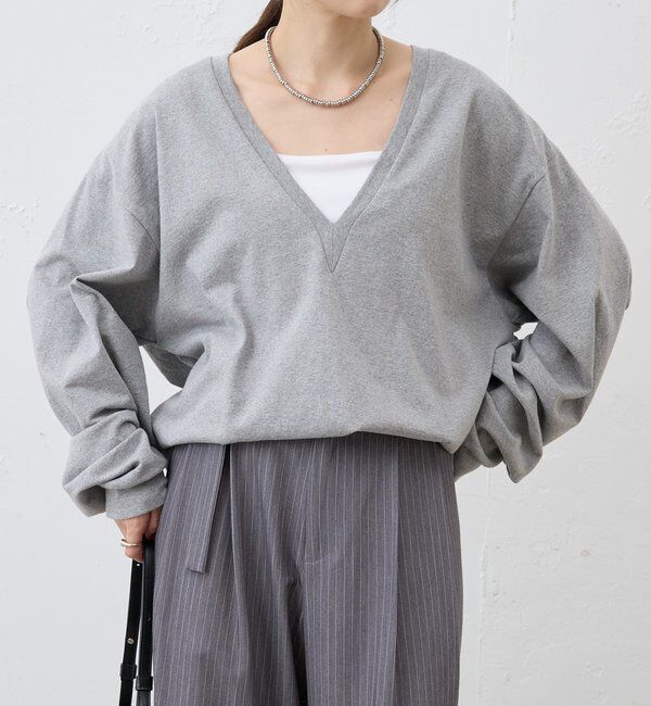  「【ONIT】ディープVネックカットソー」|Tシャツ・カットソー|