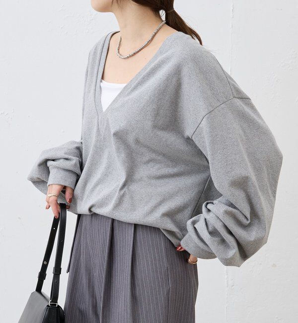  「【ONIT】ディープVネックカットソー」|Tシャツ・カットソー|