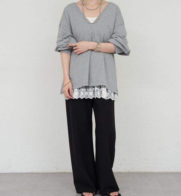  「【ONIT】ディープVネックカットソー」|Tシャツ・カットソー|