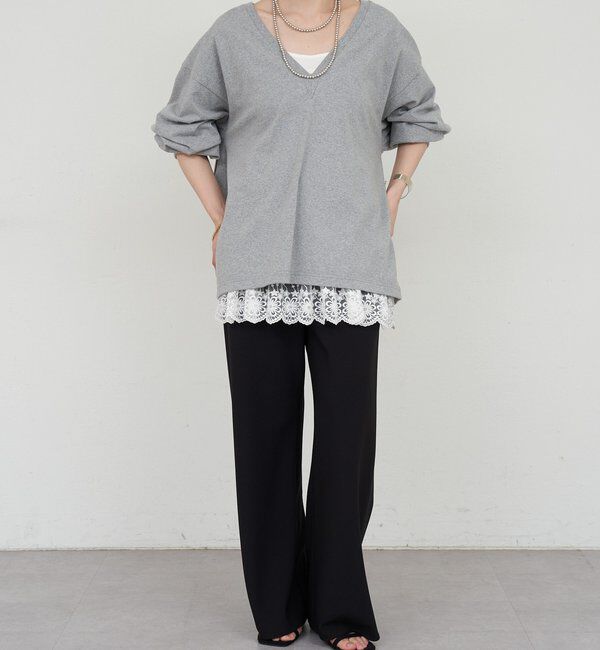  「【ONIT】ディープVネックカットソー」|Tシャツ・カットソー|