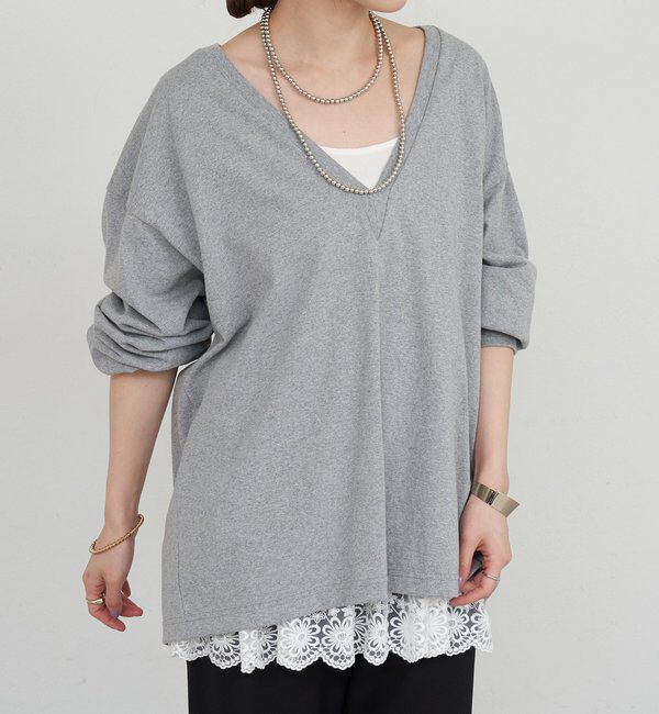  「【ONIT】ディープVネックカットソー」|Tシャツ・カットソー|