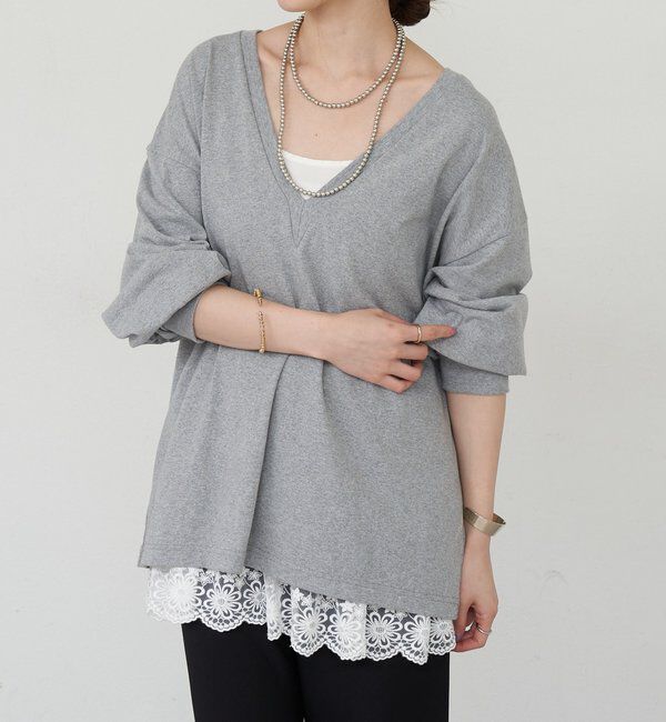  「【ONIT】ディープVネックカットソー」|Tシャツ・カットソー|