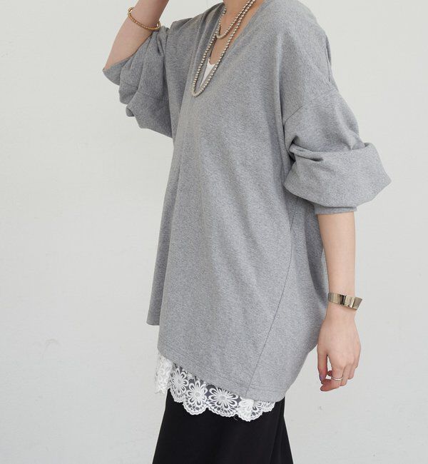  「【ONIT】ディープVネックカットソー」|Tシャツ・カットソー|