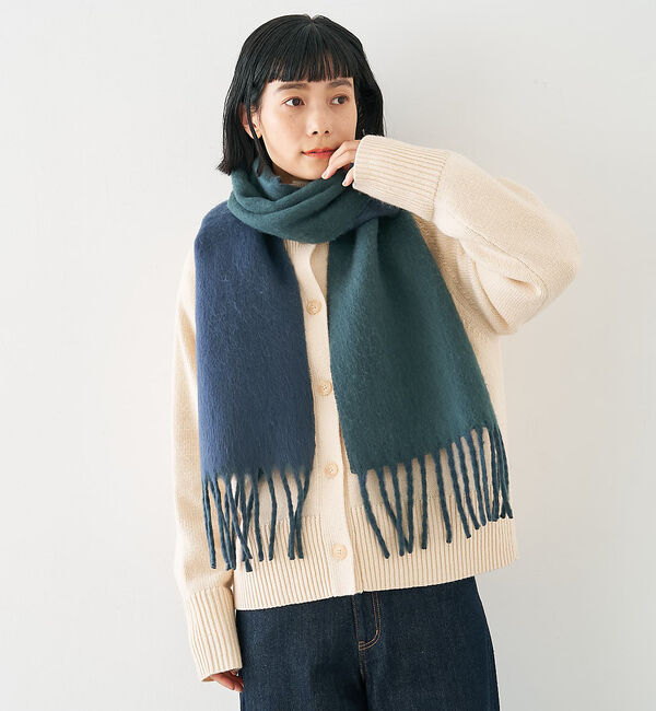 collex「ソフトブークレーリバーシブルマフラー」|マフラー|