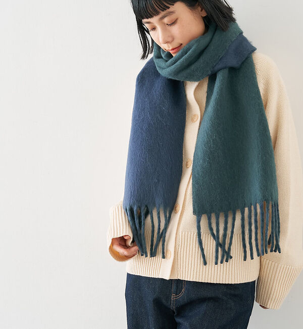 collex「ソフトブークレーリバーシブルマフラー」|マフラー|