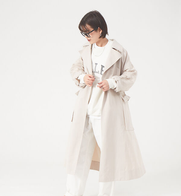 Rouge vif「メモリーグログラントレンチコート」|トレンチコート|グレージュ