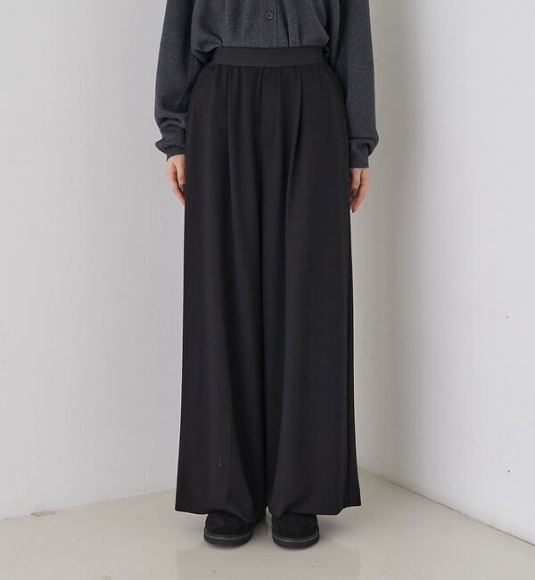 Rouge vif「【人気追加】ストレッチダンボールタックワイドパンツ」|その他|