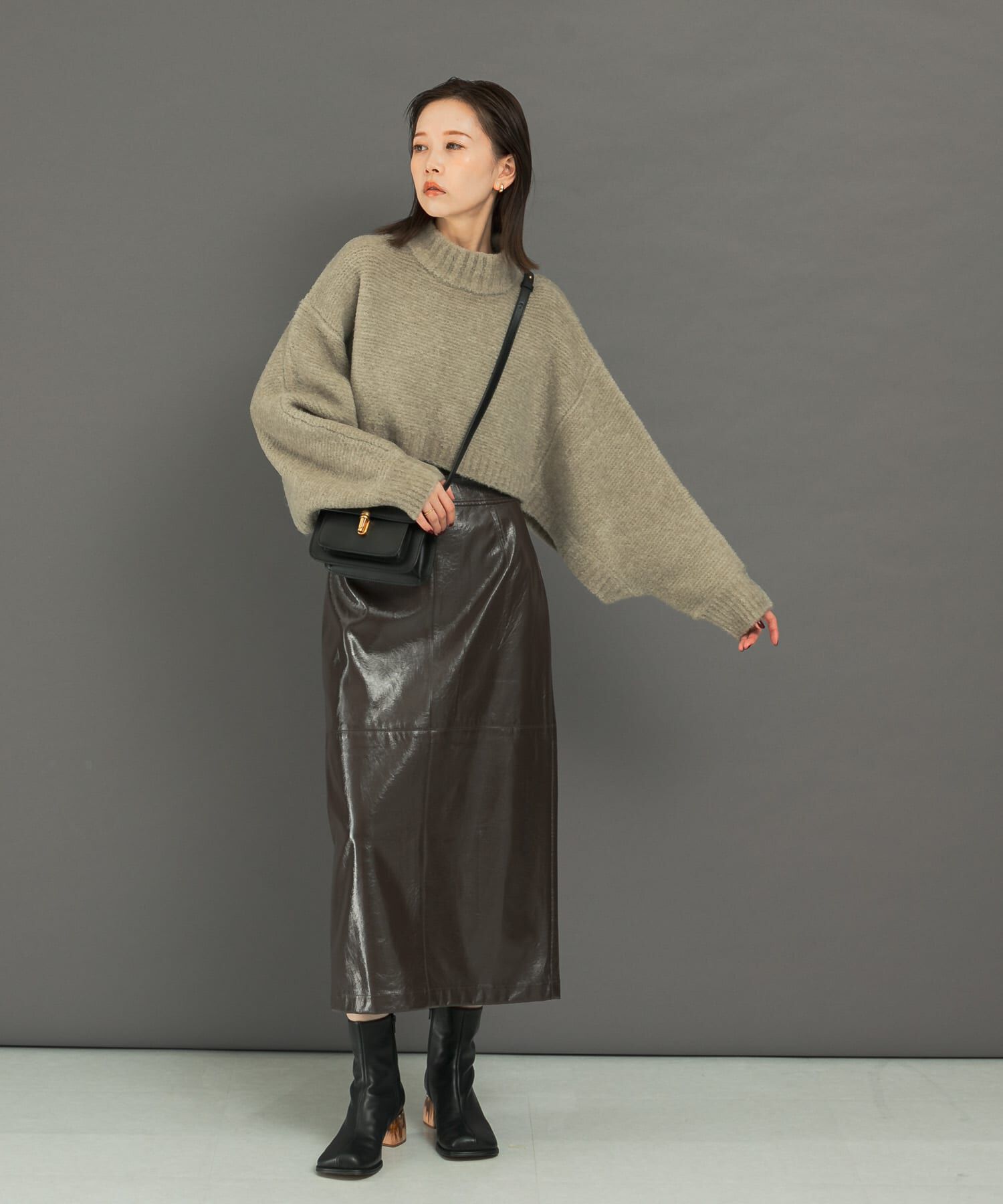 URBAN RESEARCH ROSSO「クロップドマルチウェイニット」|ニット・セーター|