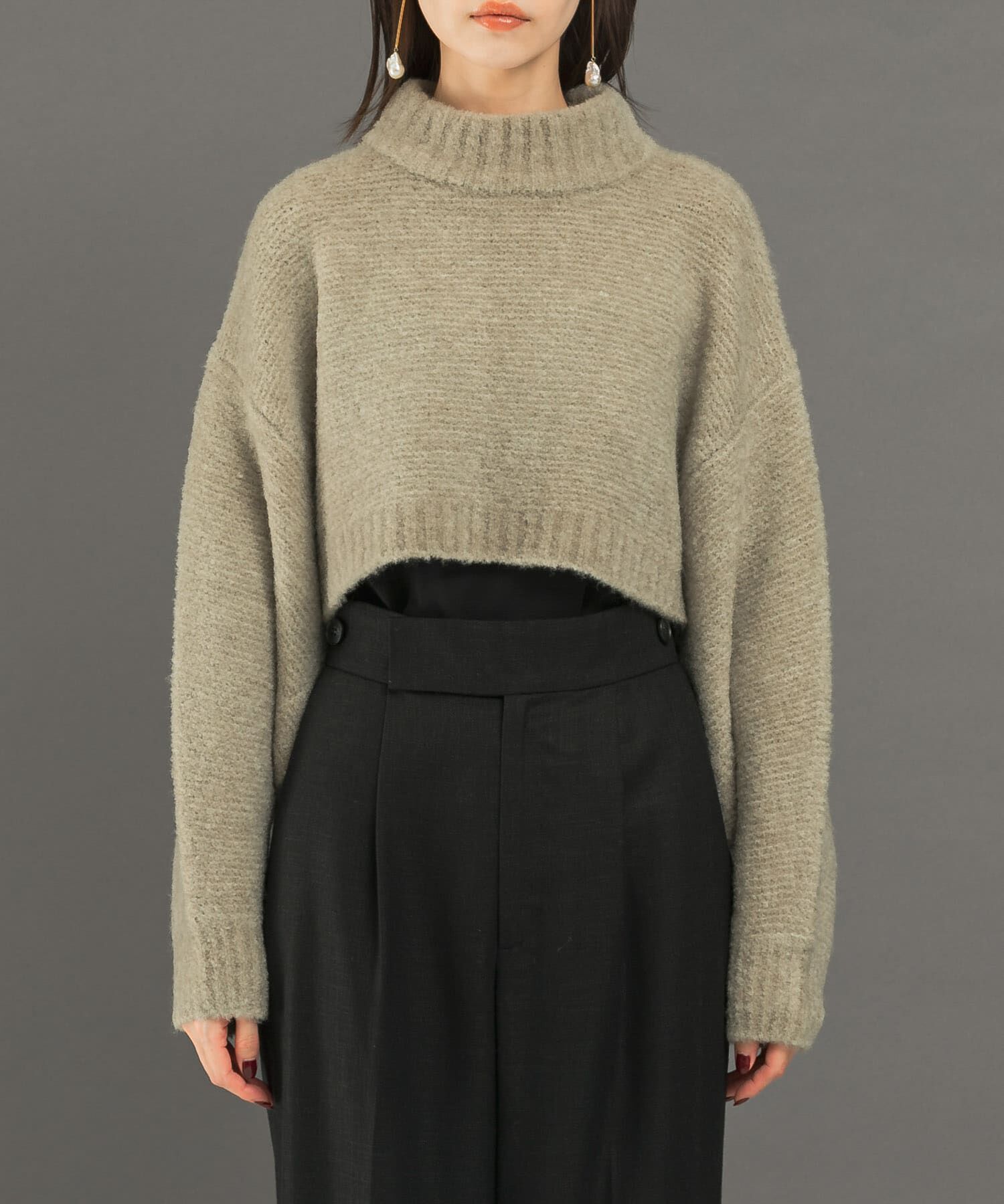 URBAN RESEARCH ROSSO「クロップドマルチウェイニット」|ニット・セーター|