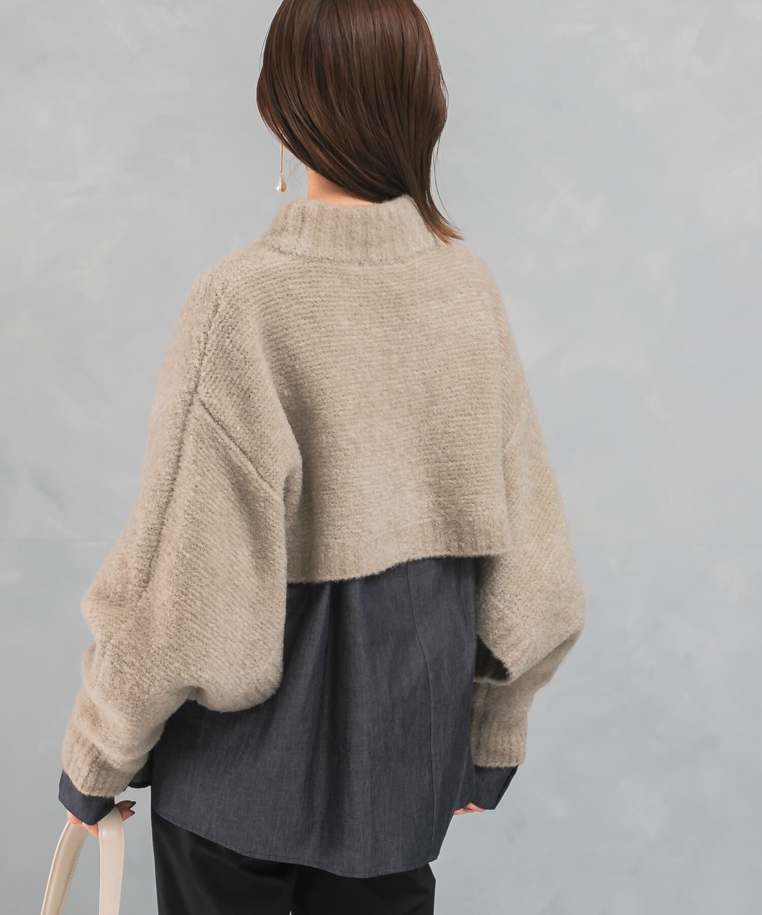 URBAN RESEARCH ROSSO「クロップドマルチウェイニット」|ニット・セーター|