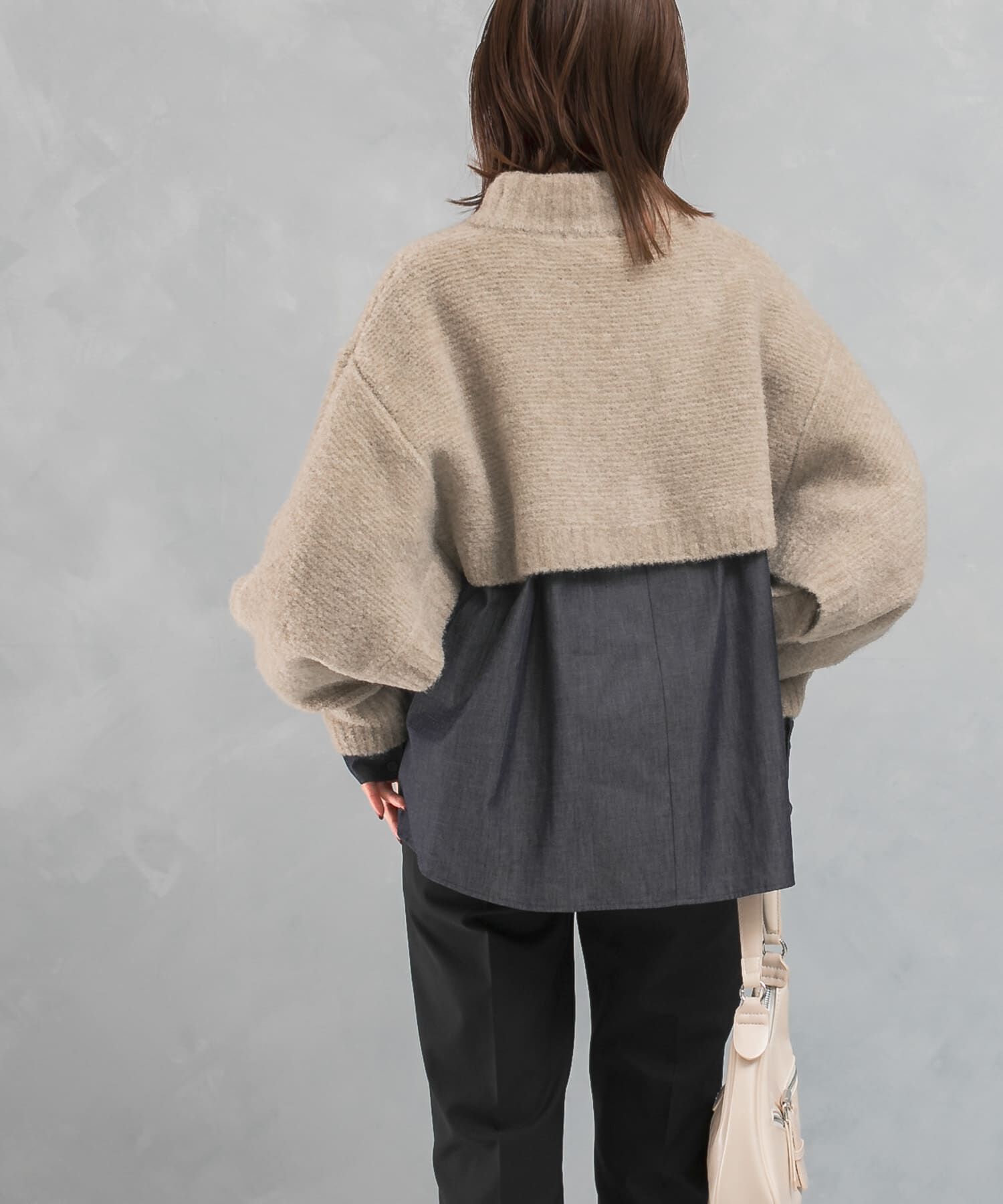 URBAN RESEARCH ROSSO「クロップドマルチウェイニット」|ニット・セーター|