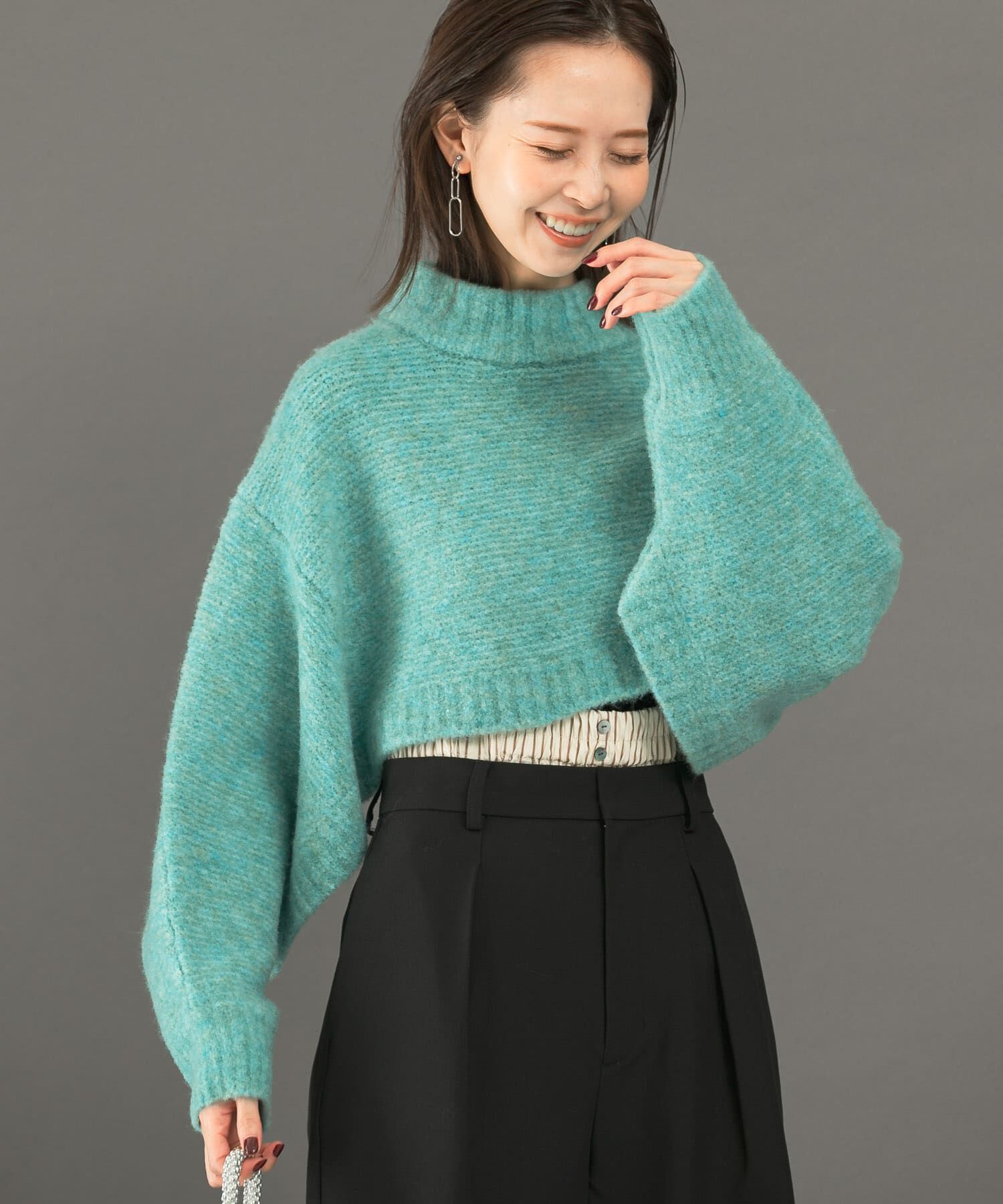 URBAN RESEARCH ROSSO「クロップドマルチウェイニット」|ニット・セーター|