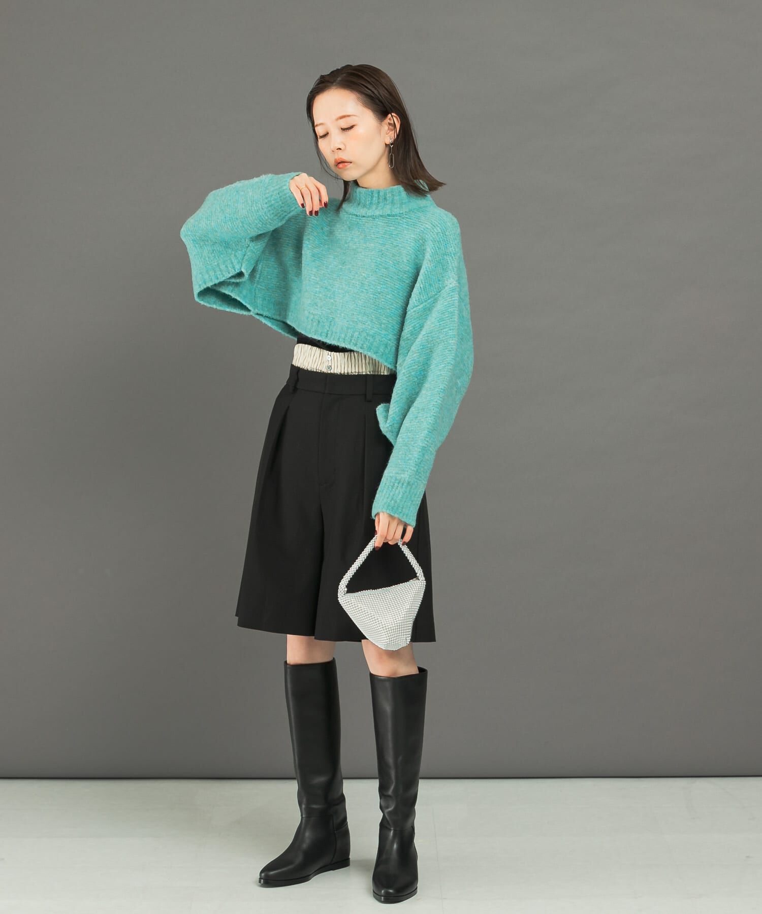 URBAN RESEARCH ROSSO「クロップドマルチウェイニット」|ニット・セーター|