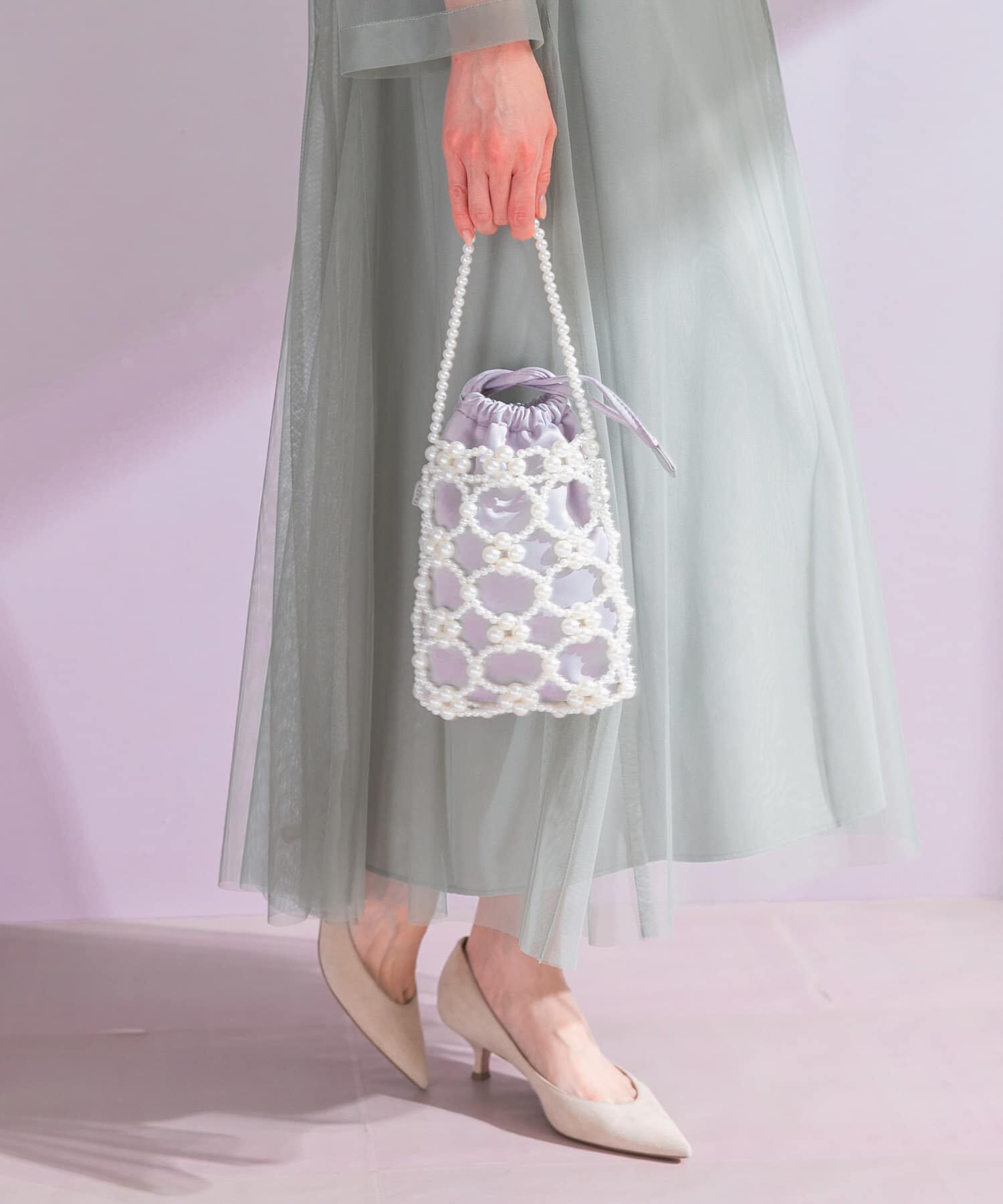 URBAN RESEARCH ROSSO「ビーズデザインハンドバッグ」|その他|グレー