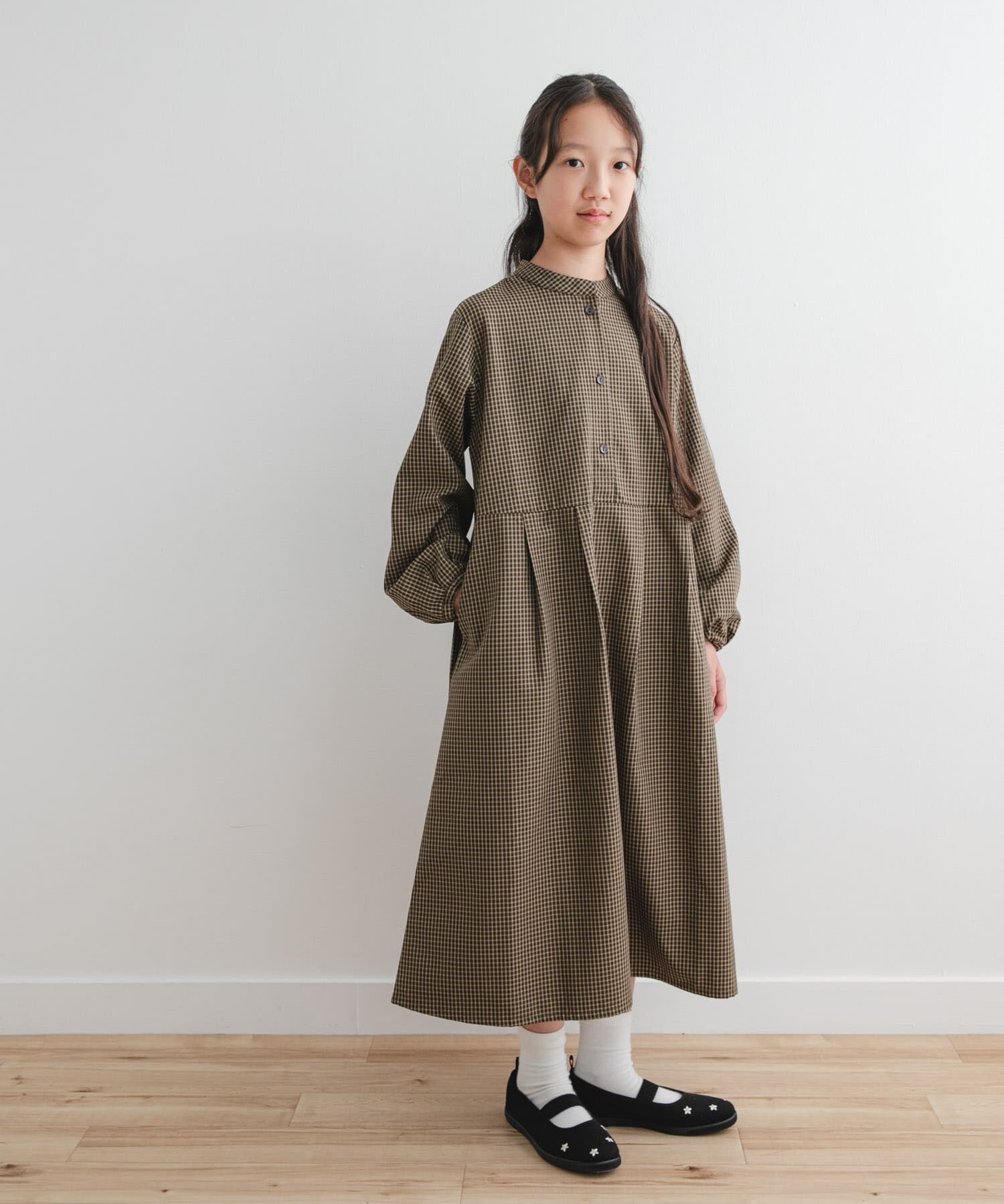 URBAN RESEARCH DOORS「『WEB/一部店舗限定』『親子リンク/UR TECH』チェック柄ワンピース(KIDS)」|ワンピース|