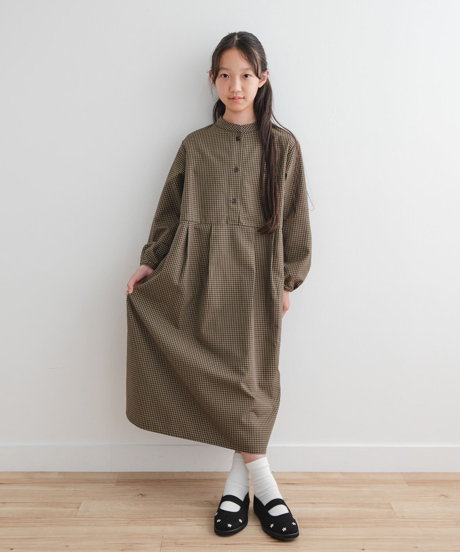 URBAN RESEARCH DOORS「『WEB/一部店舗限定』『親子リンク/UR TECH』チェック柄ワンピース(KIDS)」|ワンピース|