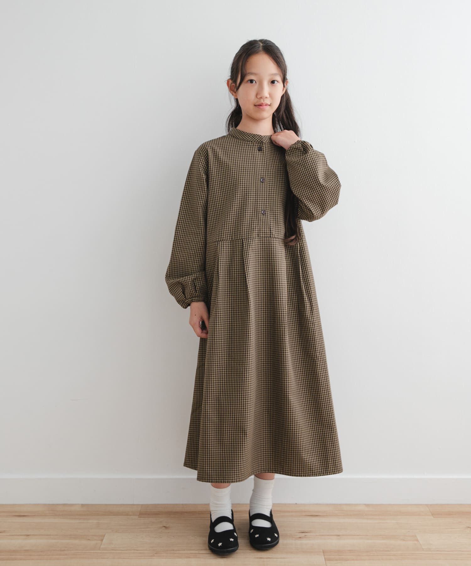 URBAN RESEARCH DOORS「『WEB/一部店舗限定』『親子リンク/UR TECH』チェック柄ワンピース(KIDS)」|ワンピース|