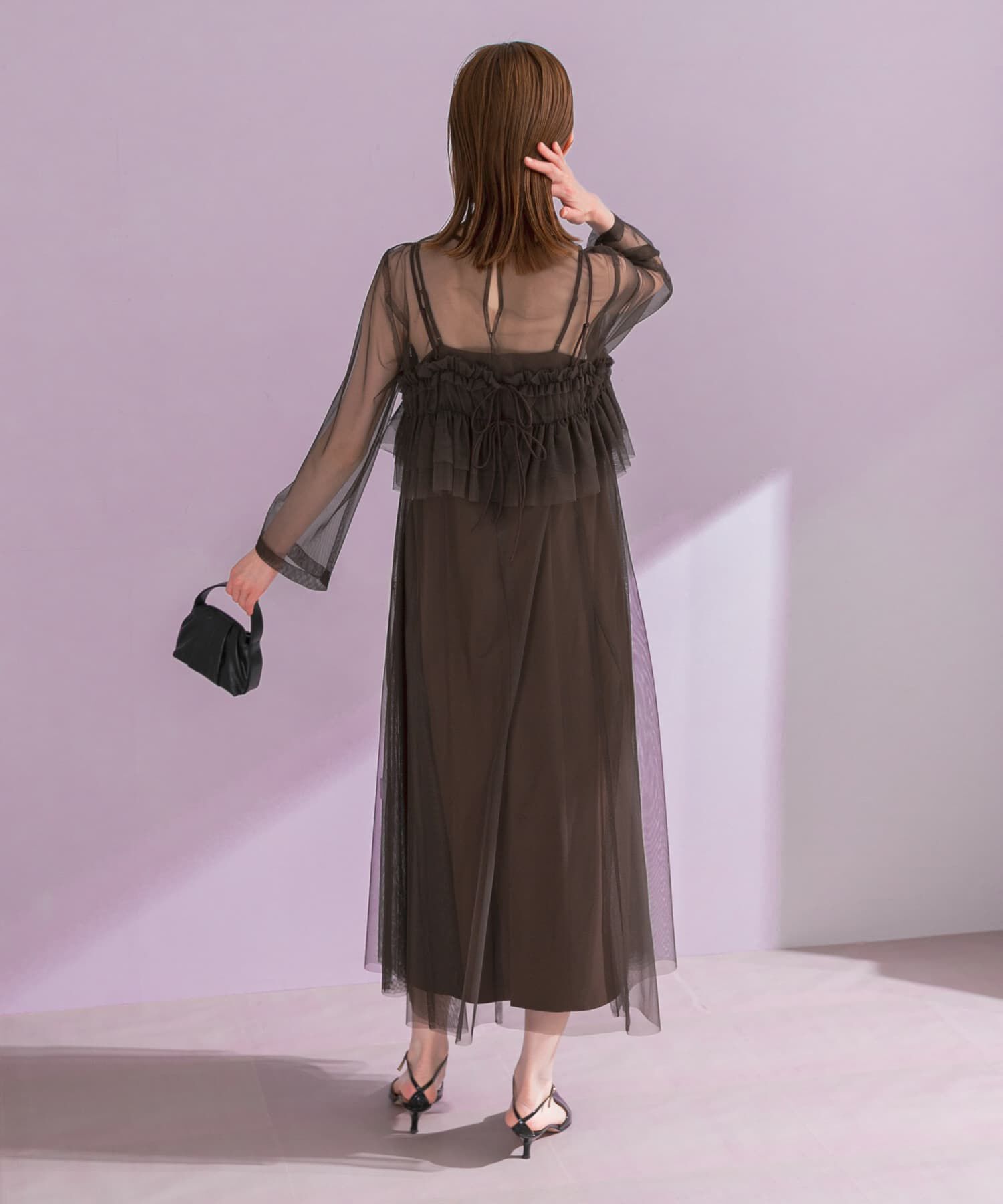 URBAN RESEARCH ROSSO「チュールキャミソールsetドレス」|ワンピース|