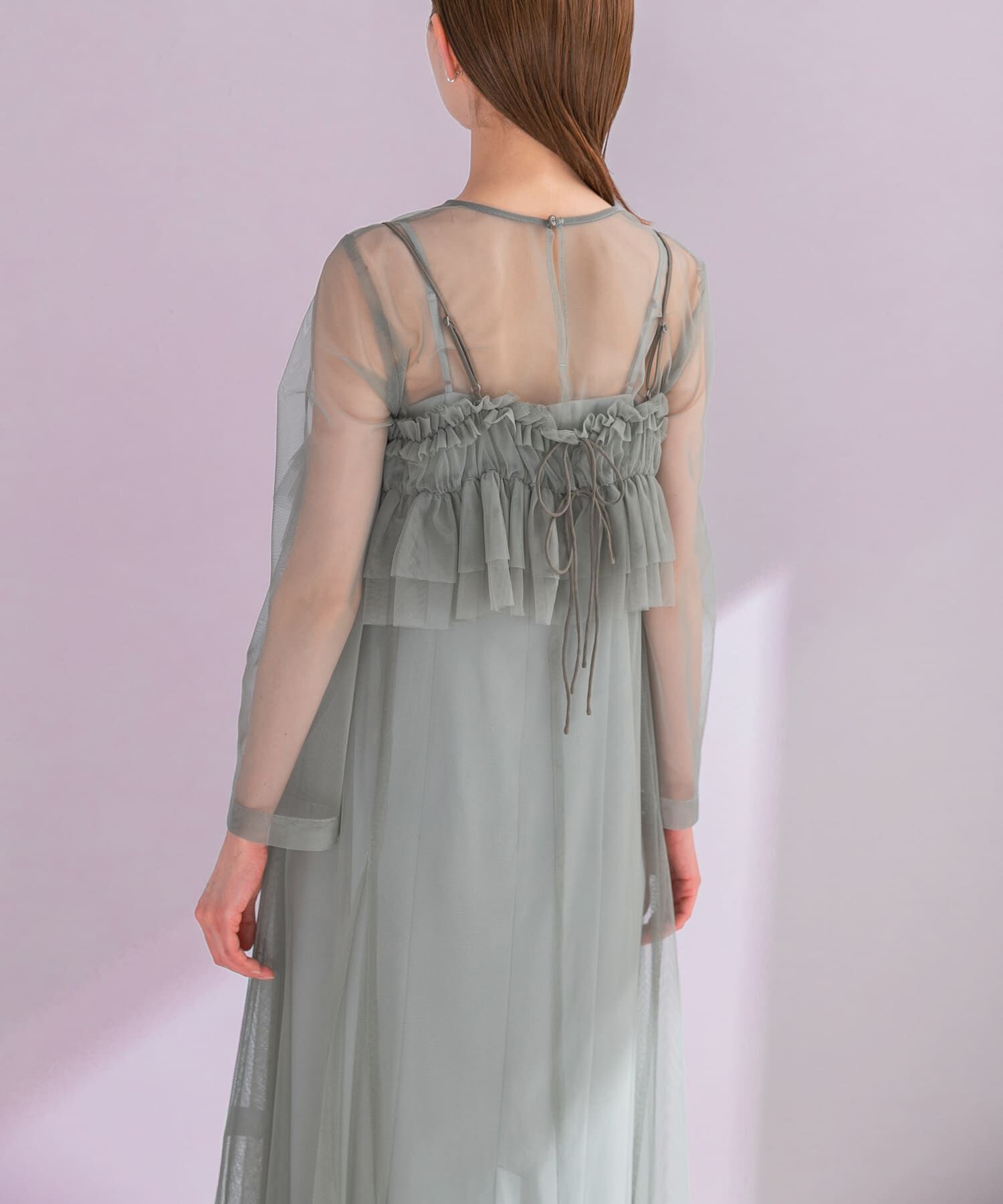 URBAN RESEARCH ROSSO「チュールキャミソールsetドレス」|ワンピース|