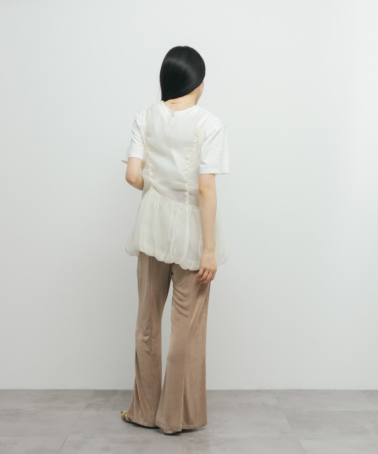  「ドロストバルーンスリーブレストップス」|チュニック|