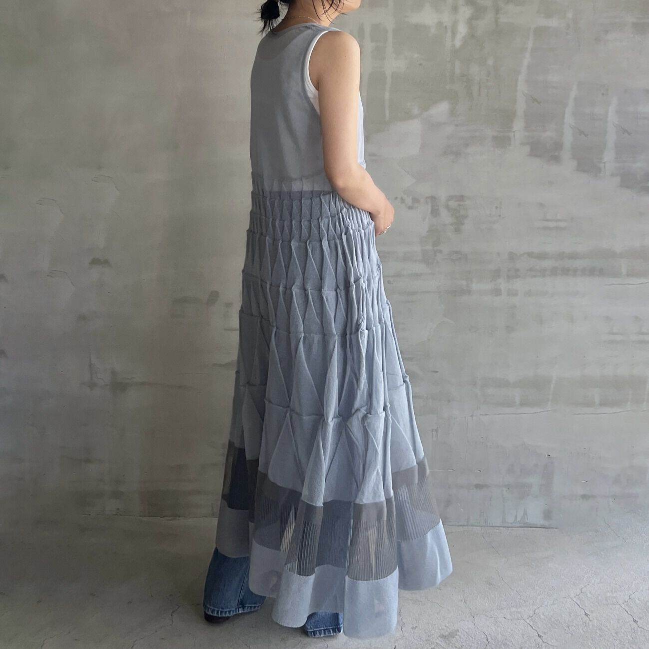  「boussole 2WAY NOSLEEVE DRESS」|ワンピース|