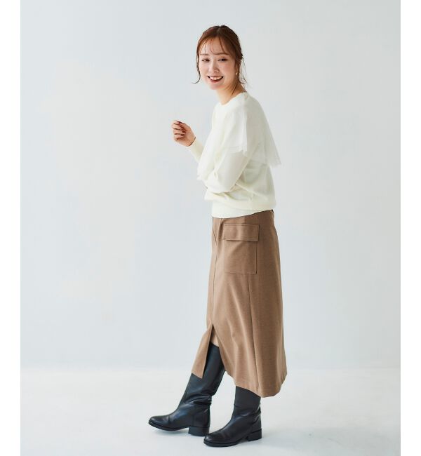 le.coeur blanc「《WEB限定アイテム》アシメチュールニット」|ニット・セーター|