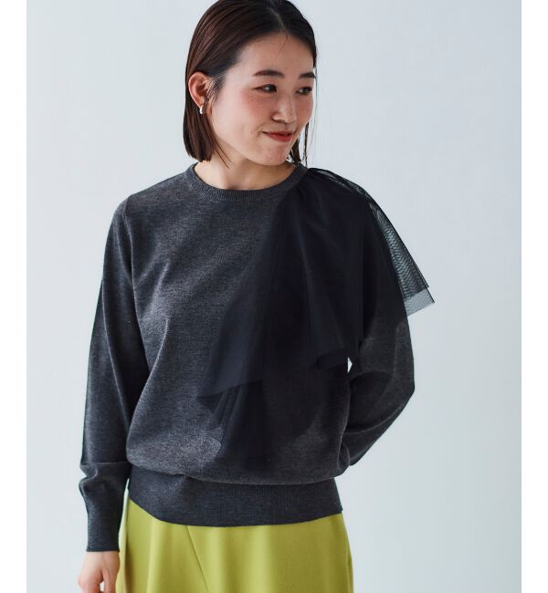 le.coeur blanc「《WEB限定アイテム》アシメチュールニット」|ニット・セーター|